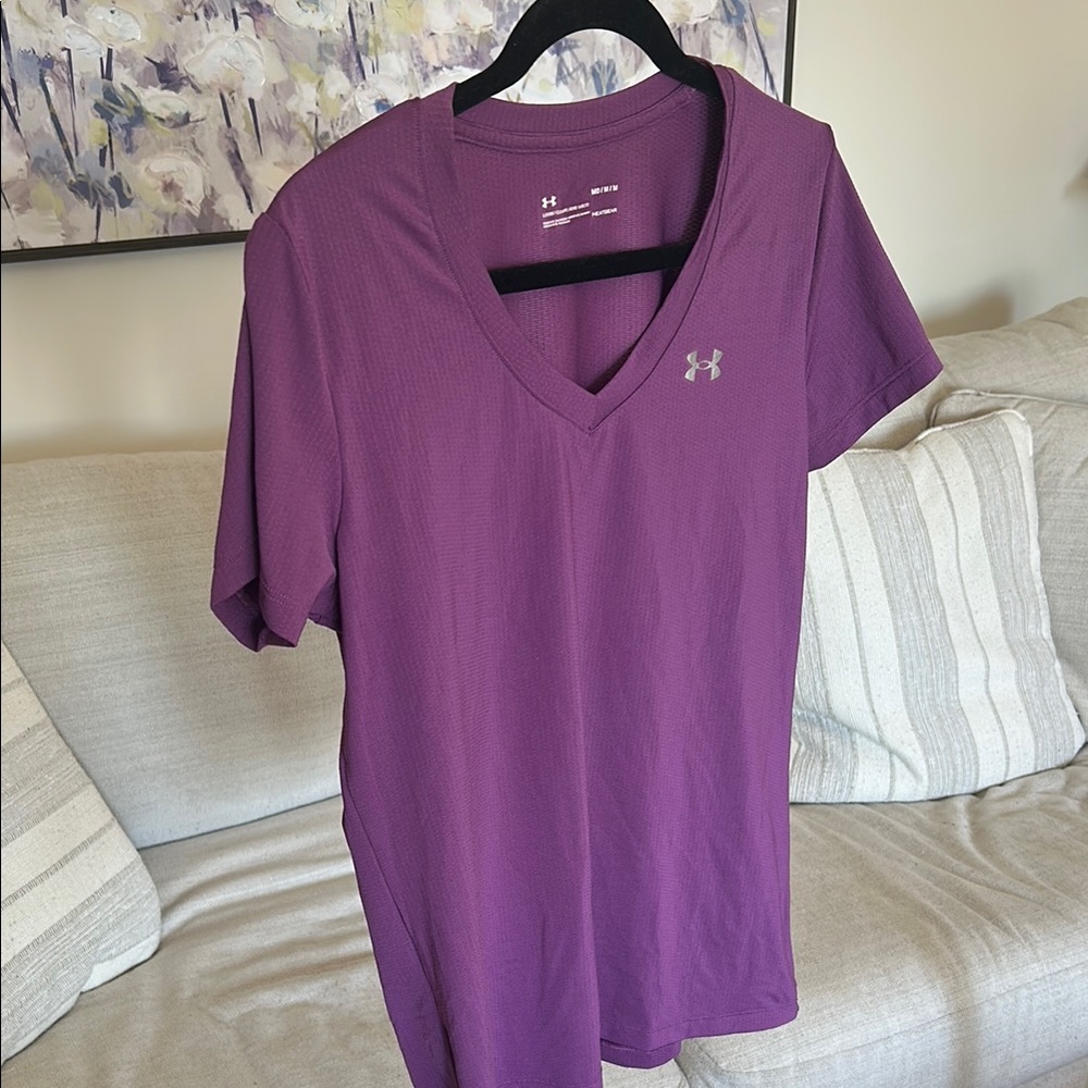 Under Armour Women's Purple V-Neck Top